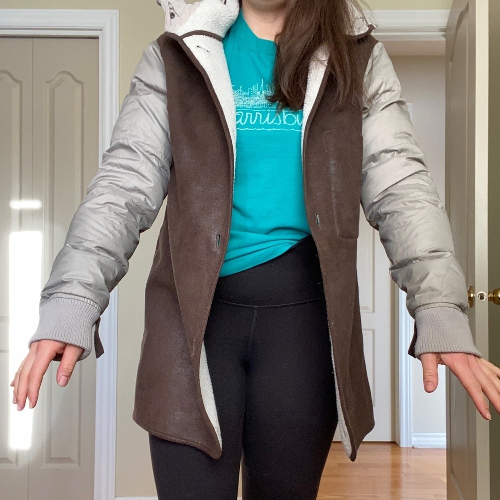 ARITZIA Community Autonomy Military Edition Fishtail Shearling *LINING ONLY* - Picture 8 of 9